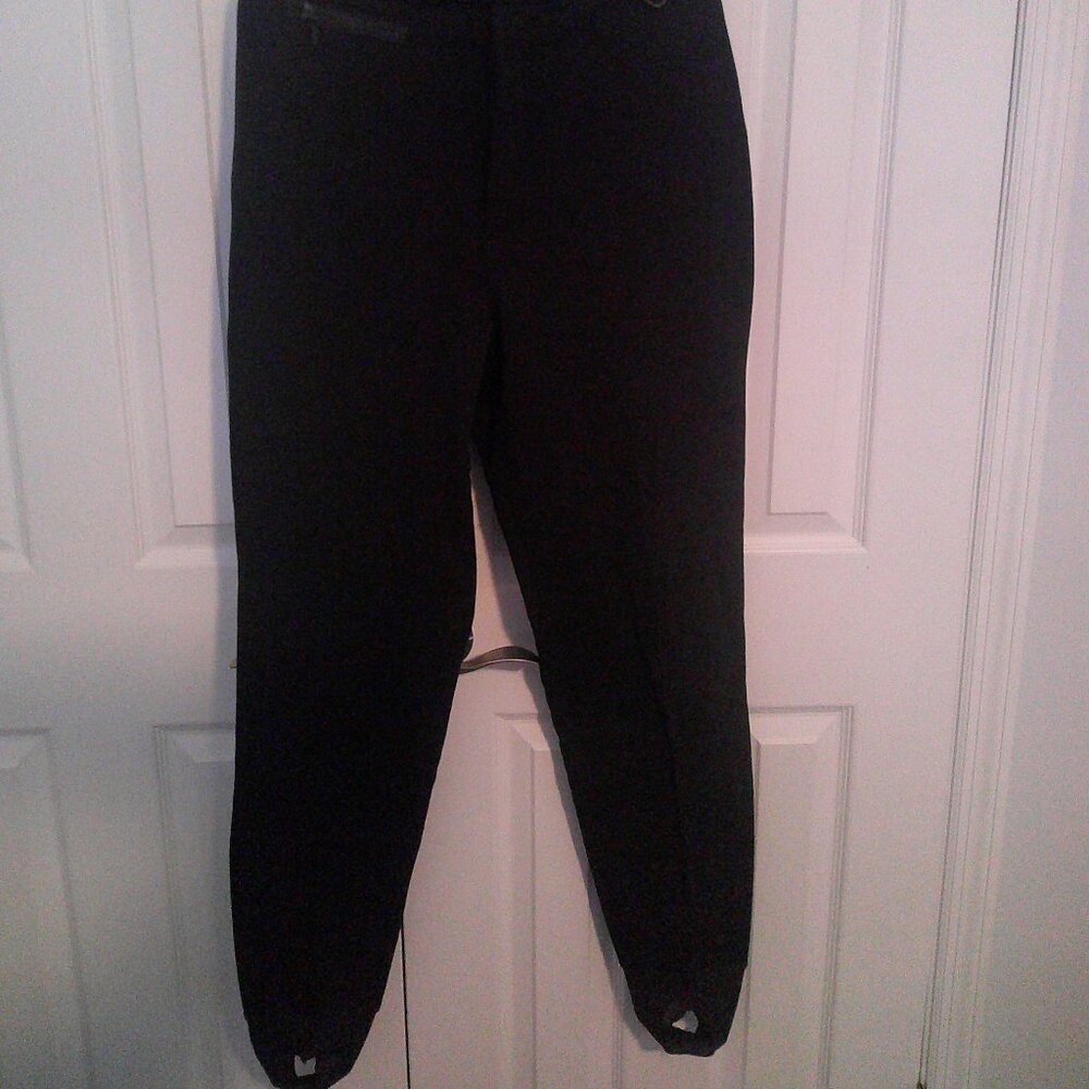 NWT--Black Snow/Ski Pants--Eddie Bauer Schoeller 12 Tall